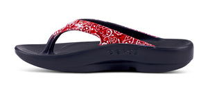 OOFOS Oolala Limited Red Bandana - รองเท้าเพื่อสุขภาพ นุ่มสบาย