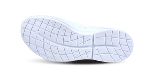 OOFOS MEN'S OOMG EEZEE WHITE CHECKERBOARD - รองเท้าเพื่อสุขภาพ นุ่มสบาย