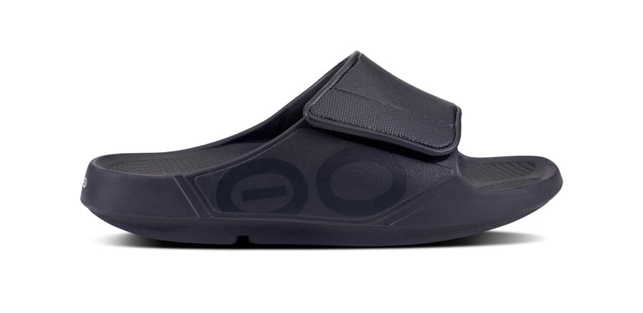 OOFOS OOahh Sport Flex Matte Black - รองเท้าเพื่อสุขภาพ นุ่มสบาย