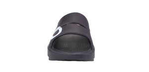 OOFOS OOahh Sport Black White OO - รองเท้าเพื่อสุขภาพ นุ่มสบาย